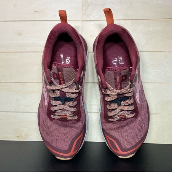 Brooks Caldera 4 Maroon Women's Size 7.5 Trail Running Shoes Sneakers B - Picture 8 of 11